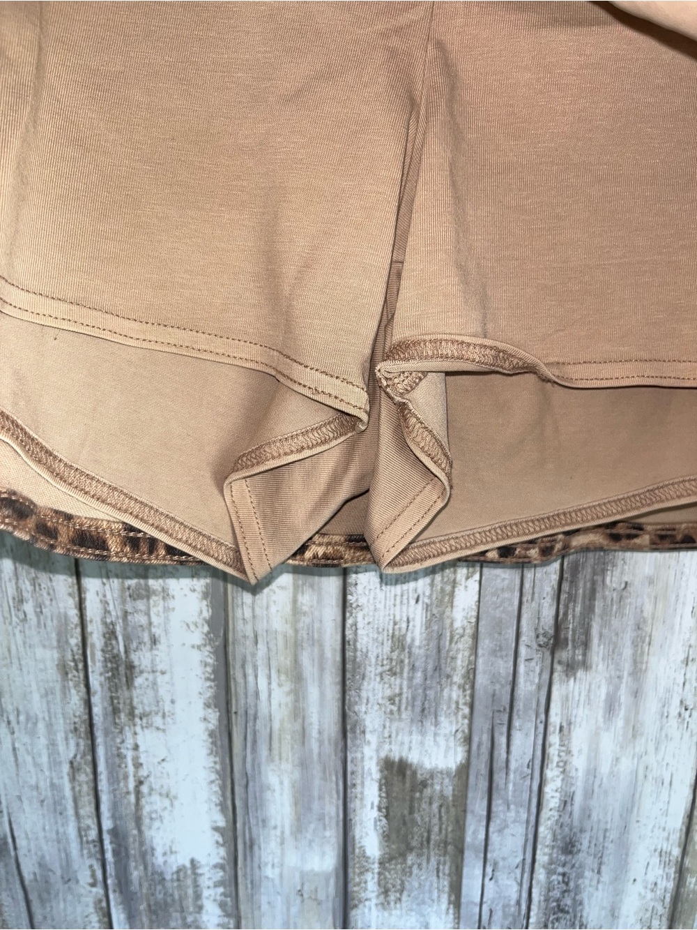 NWT American Eagle Leopard Print Skort Size 8 Mini Stretch Animal Print - Picture 4 of 7